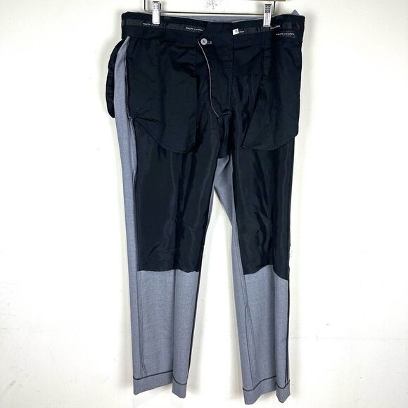 Polo Ralph Lauren Black Label Side Adjustable Grey Dress Pants 35 x 30 Read - Picture 5 of 13